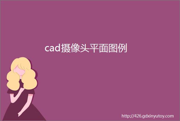 cad摄像头平面图例