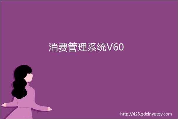 消费管理系统V60