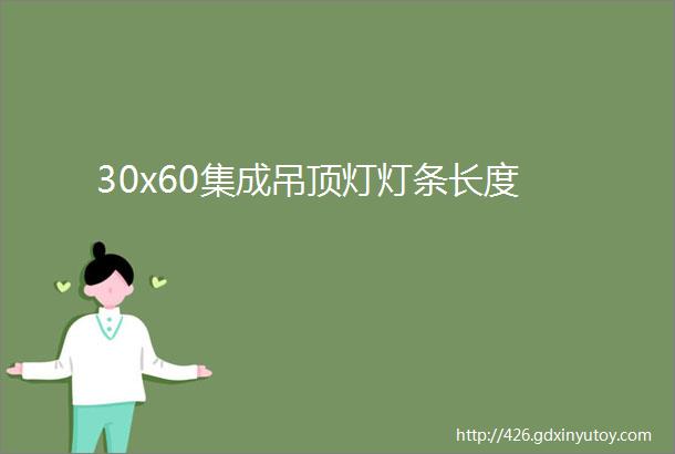 30x60集成吊顶灯灯条长度