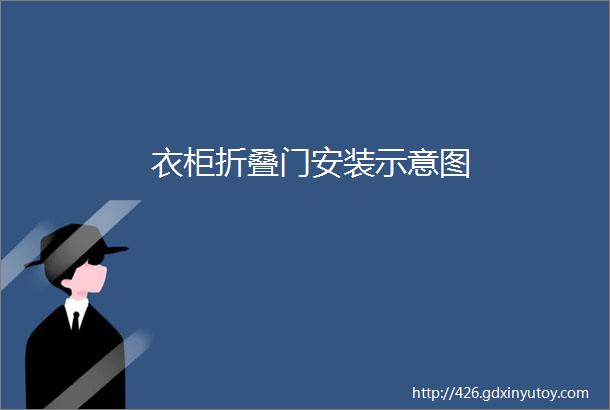 衣柜折叠门安装示意图