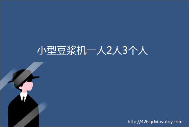 小型豆浆机一人2人3个人