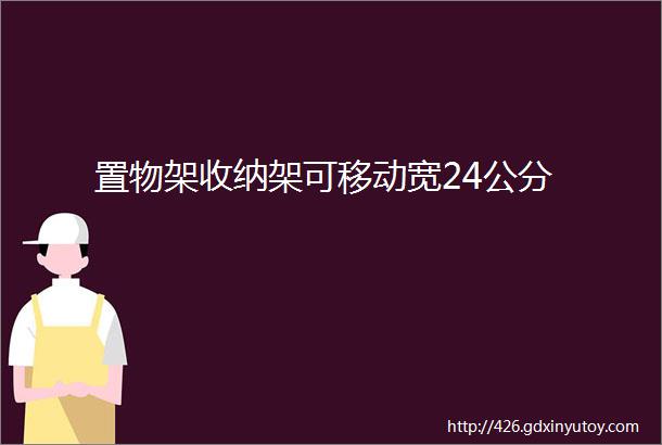 置物架收纳架可移动宽24公分